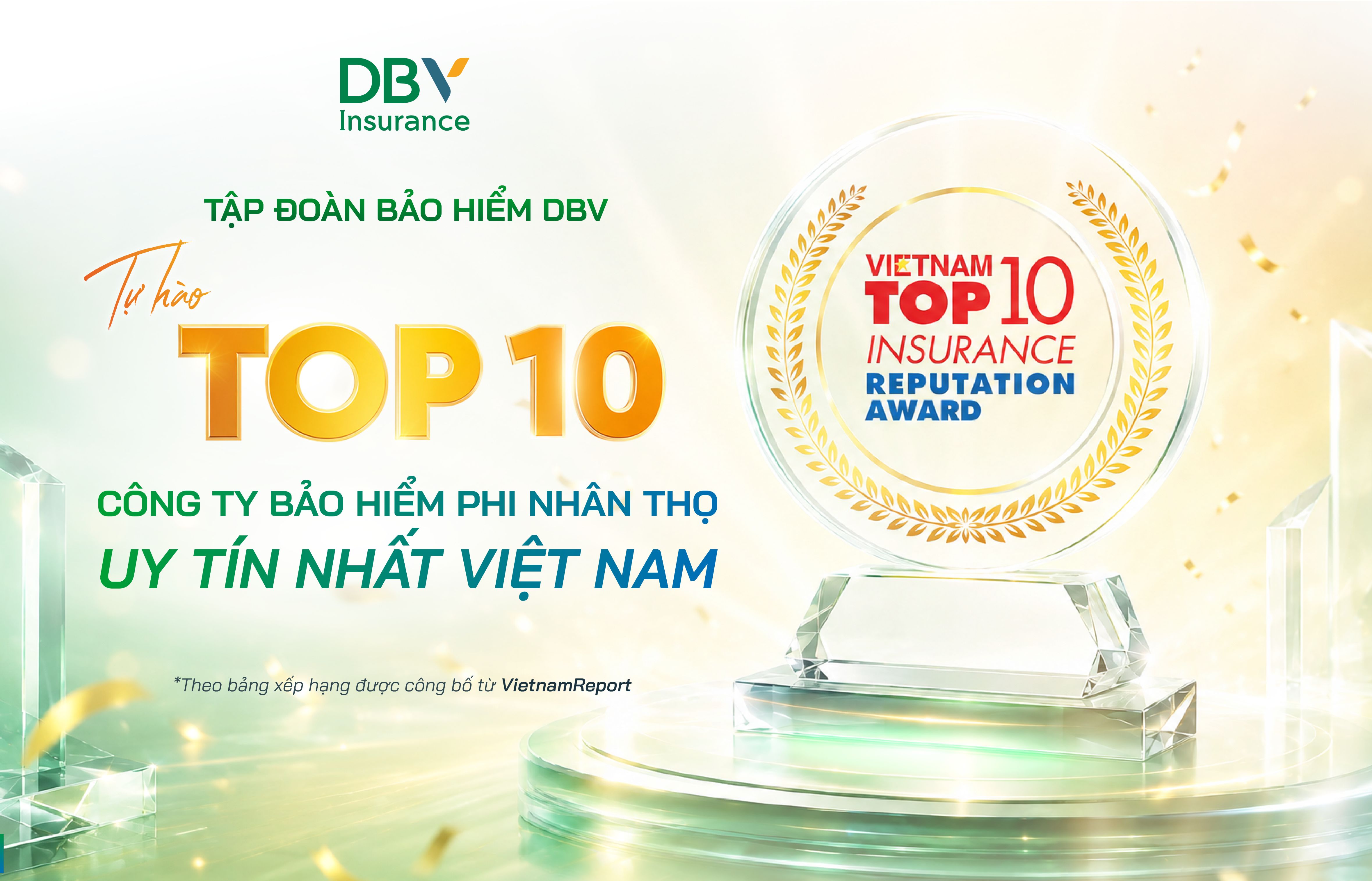 DBV khẳng định vị thế Top 10 Công ty Bảo hiểm uy tín năm 2026